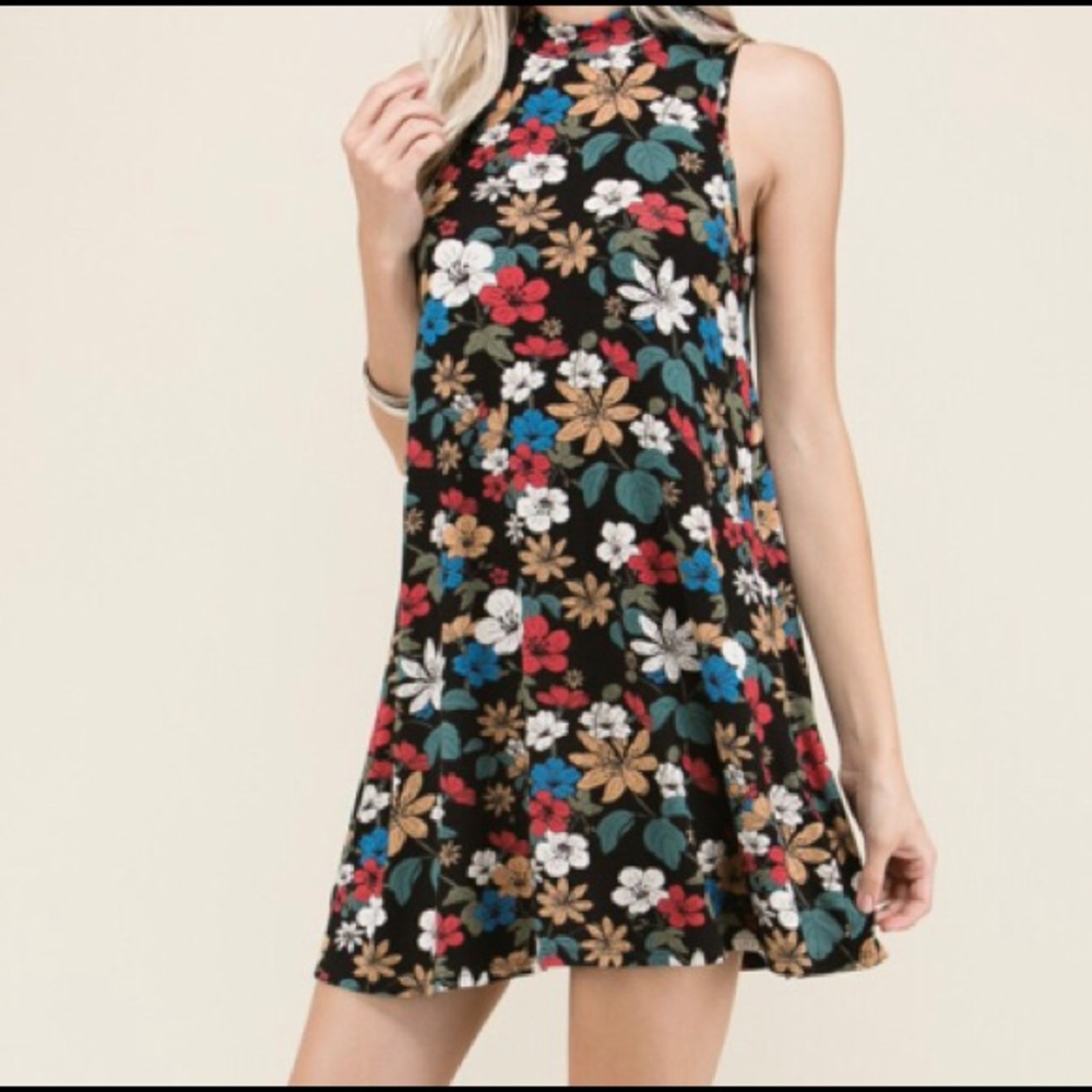 Floral print dress